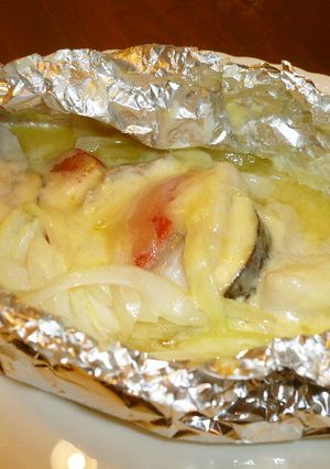 白身魚と夏野菜の味噌チーズホイル焼き-レシピのメイン写真