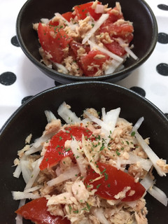 ツナと大根とトマトのサラダ-レシピのメイン写真