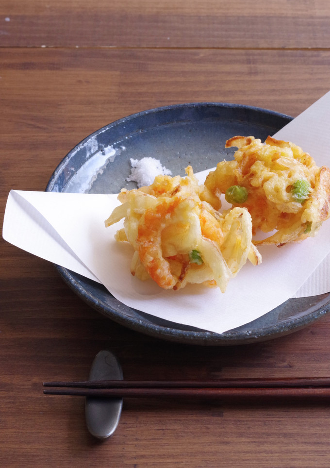 えびと枝豆のかき揚げ-レシピのメイン写真