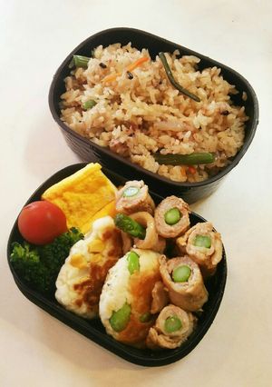 お弁当(6/10)アスパラの豚肉巻き-レシピのメイン写真