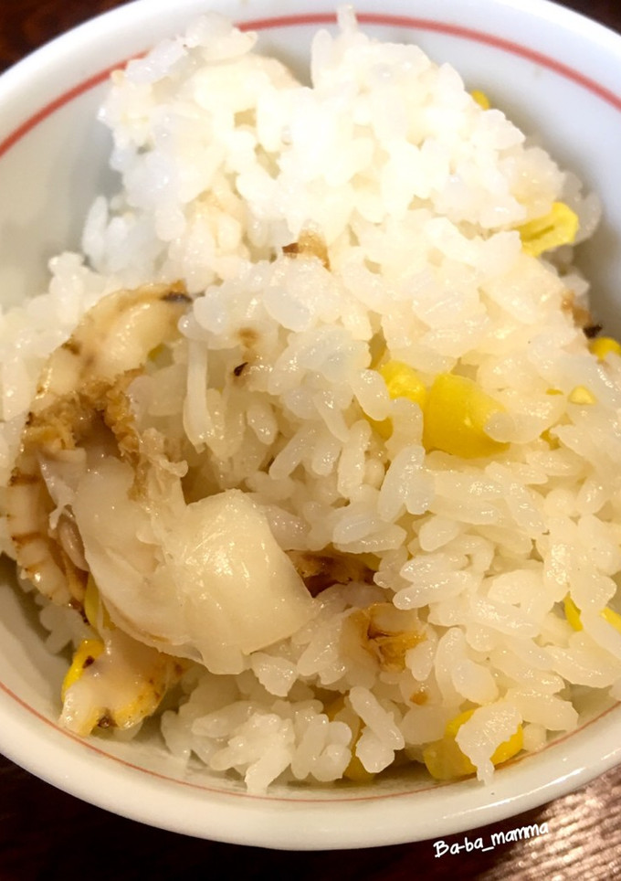 とうもろこしとホタテの炊き込みご飯-レシピのメイン写真