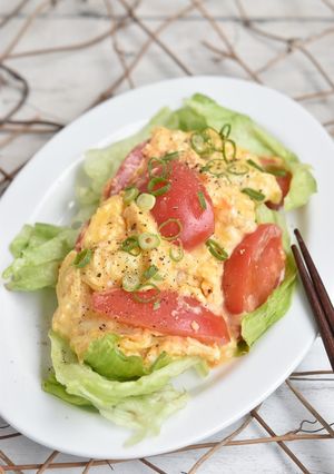 トマトと卵のとろーりチーズ焼き-レシピのメイン写真
