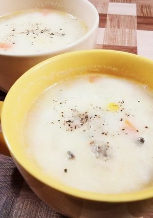 簡単レシピ☆もち麦入りクラムチャウダー-レシピのメイン写真