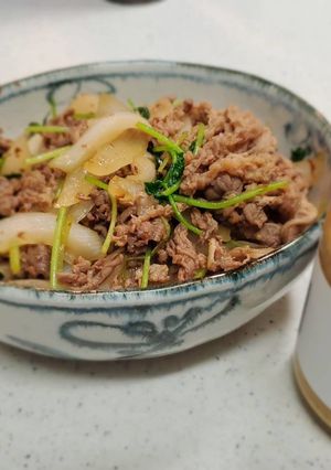 三つ葉がポイント！ガチで牛すき煮-レシピのメイン写真