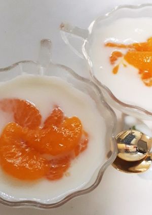 みかんの缶づめまるごとヨーグルトゼリー-レシピのメイン写真