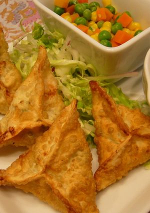 カレーにもう一品！餃子の皮deサモサ-レシピのメイン写真