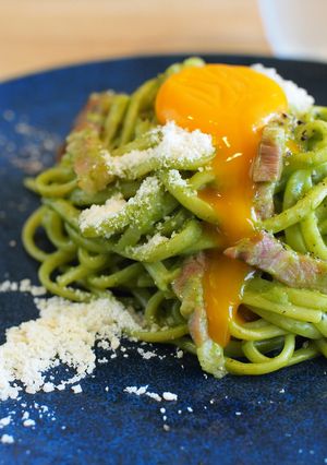 抹茶カルボナーラ-レシピのメイン写真