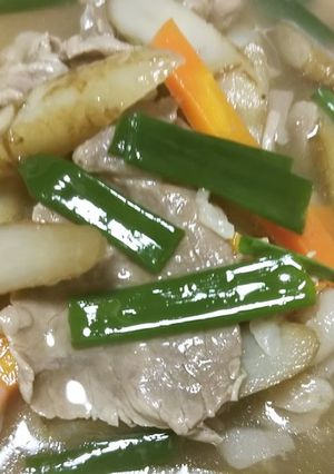 山形名物牛肉とごぼう汁-レシピのメイン写真