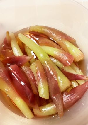 茗荷の茎 甘酢漬け　話題のレシピ！-レシピのメイン写真