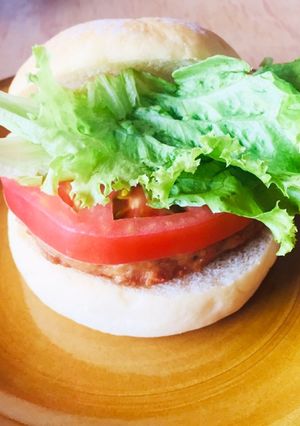 みつせ鶏つくねのハンバーガー！手作り！-レシピのメイン写真