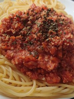 レンジで簡単♪ヘルシーミートソース-レシピのメイン写真