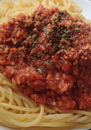 レンジで簡単♪ヘルシーミートソース-レシピのメイン写真