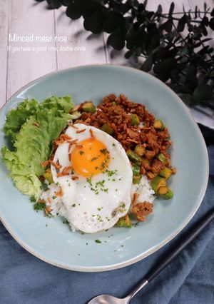 アスパラのひき肉ライス-レシピのメイン写真