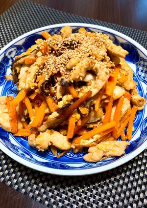 人参しりしり風☆鶏胸肉の炒め物-レシピのメイン写真