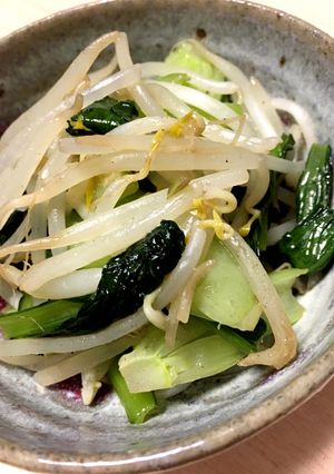 超簡単☆小松菜ともやしの炒め物-レシピのメイン写真