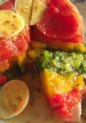 ヘルシー★３色野菜のアスピック-レシピのメイン写真