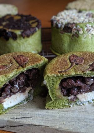 抹茶クリームチーズあんぱん-レシピのメイン写真