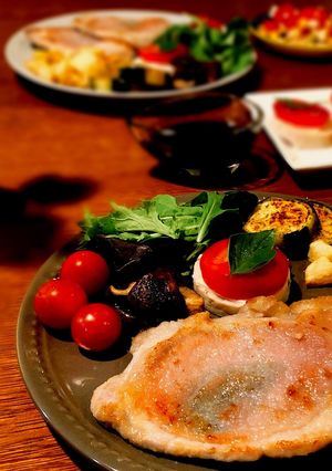 サルティンボッカ風♪生ハムバジル豚ソテー-レシピのメイン写真