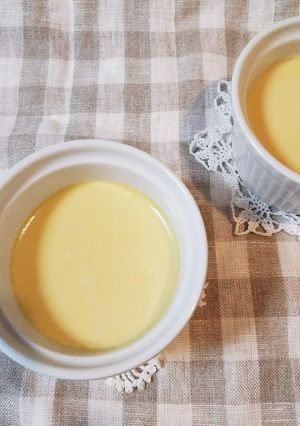 鍋で簡単♪仲良く二人分プリン♪-レシピのメイン写真
