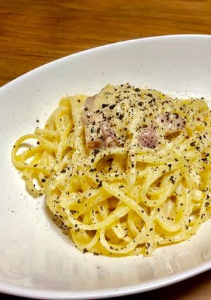 生クリームを使わない本格カルボナーラ-レシピのメイン写真