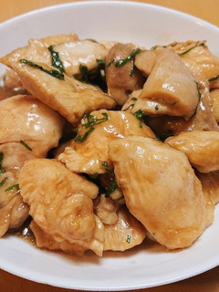 ポンの鶏肉の梅ポン酢炒め-レシピのメイン写真