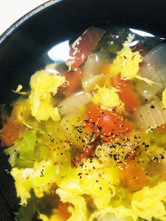 また作りたい!春野菜のかき玉スープ-レシピのメイン写真
