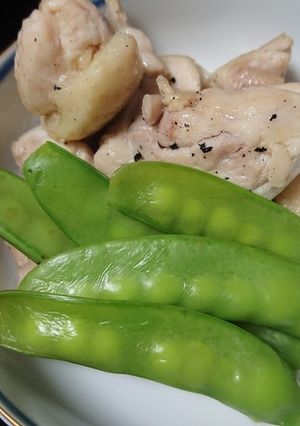 さやいんげんと鶏ももの椀もの-レシピのメイン写真