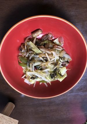 ピリ辛の野菜炒め(高菜入)-レシピのメイン写真