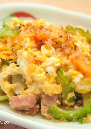 ふわふわ卵のゴーヤチャンプル⁂簡単麺つゆ-レシピのメイン写真