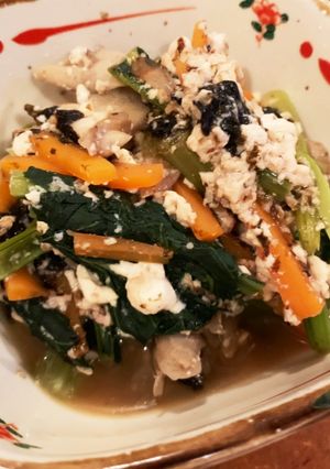 小松菜と豆腐の蒸し煮-レシピのメイン写真