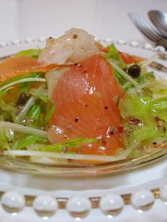 スモークサーモンのサラダ①-レシピのメイン写真
