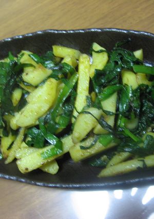 カレー風味☆じゃがいもとニラの炒め物-レシピのメイン写真