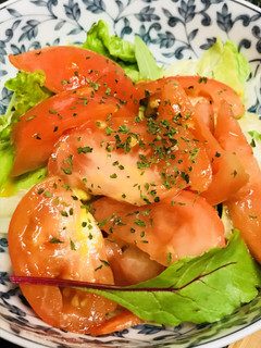 シンプルな●くたっとトマトソースのサラダ-レシピのメイン写真