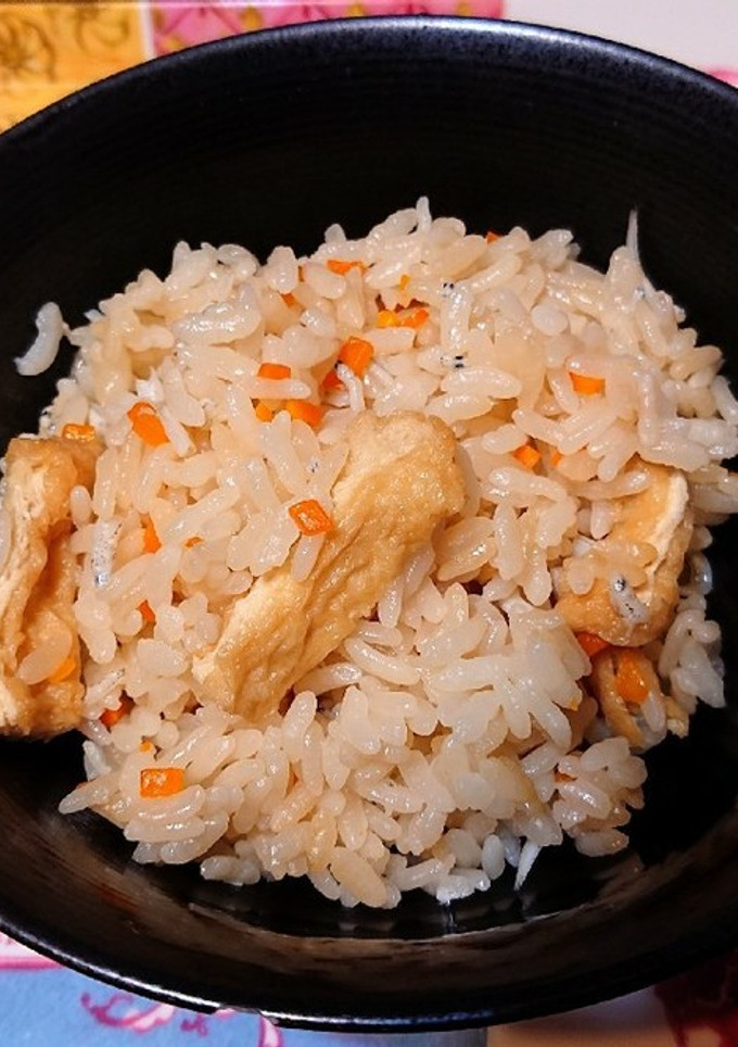 ☆優しい味☆しらすと油揚げの炊き込みご飯-レシピのメイン写真