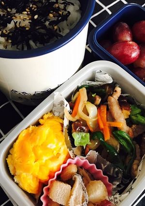 豚肉野菜炒め弁当-レシピのメイン写真