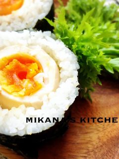 煮玉子☆肉そぼろ☆大葉のおにぎり♪♪-レシピのメイン写真