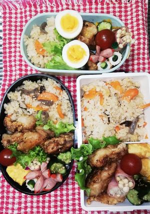 高校男子弁当&パパ弁当♡唐揚げ6/11-レシピのメイン写真