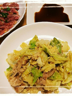 献立《メイン》豚とキャベツと卵の炒め物-レシピのメイン写真