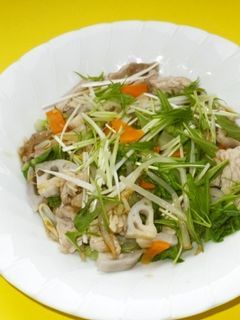1/2日分の野菜と茹で豚のあんかけ-レシピのメイン写真