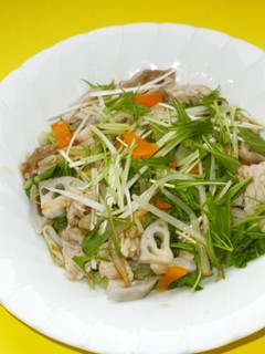1/2日分の野菜と茹で豚のあんかけ-レシピのメイン写真