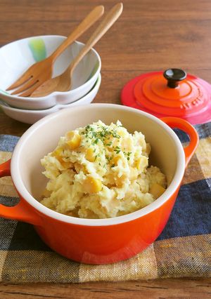 簡単☆マッシュポテト☆カレーマヨ味-レシピのメイン写真