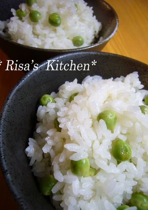 初夏の香り✿グリンピース豆ごはん-レシピのメイン写真