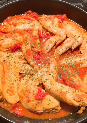 手羽先トマト煮-レシピのメイン写真