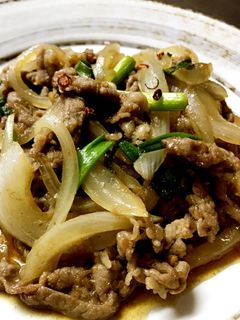 新たまで柔らか☆牛薄切り肉の甘辛炒め-レシピのメイン写真