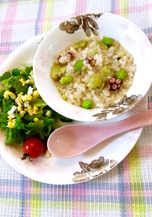 そら豆とタコのリゾット-レシピのメイン写真