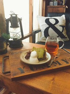 おうちカフェ❤️抹茶シフォンケーキ-レシピのメイン写真