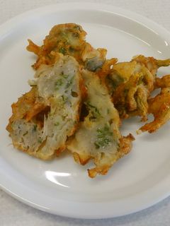 チリメンと大葉と針生姜のかき揚げ-レシピのメイン写真