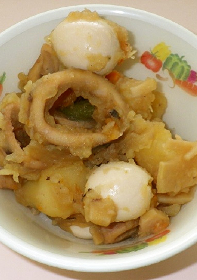 いかと野菜の煮つけ　★宇都宮学校給食-レシピのメイン写真