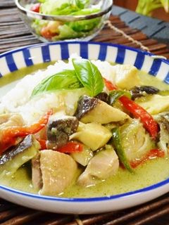 野菜たっぷりグリーンカレー♪-レシピのメイン写真