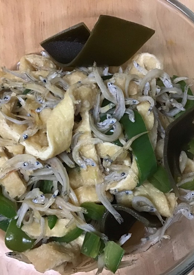 簡単 薄揚げとおじゃこのさっと煮-レシピのメイン写真
